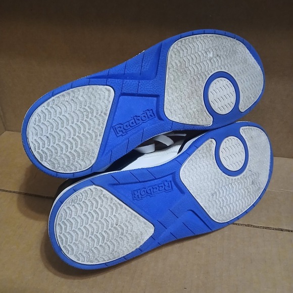 Reebok Kids 6 Sneakers Tennis Shoes Blue White Black Casual Athletic - Picture 4 of 6